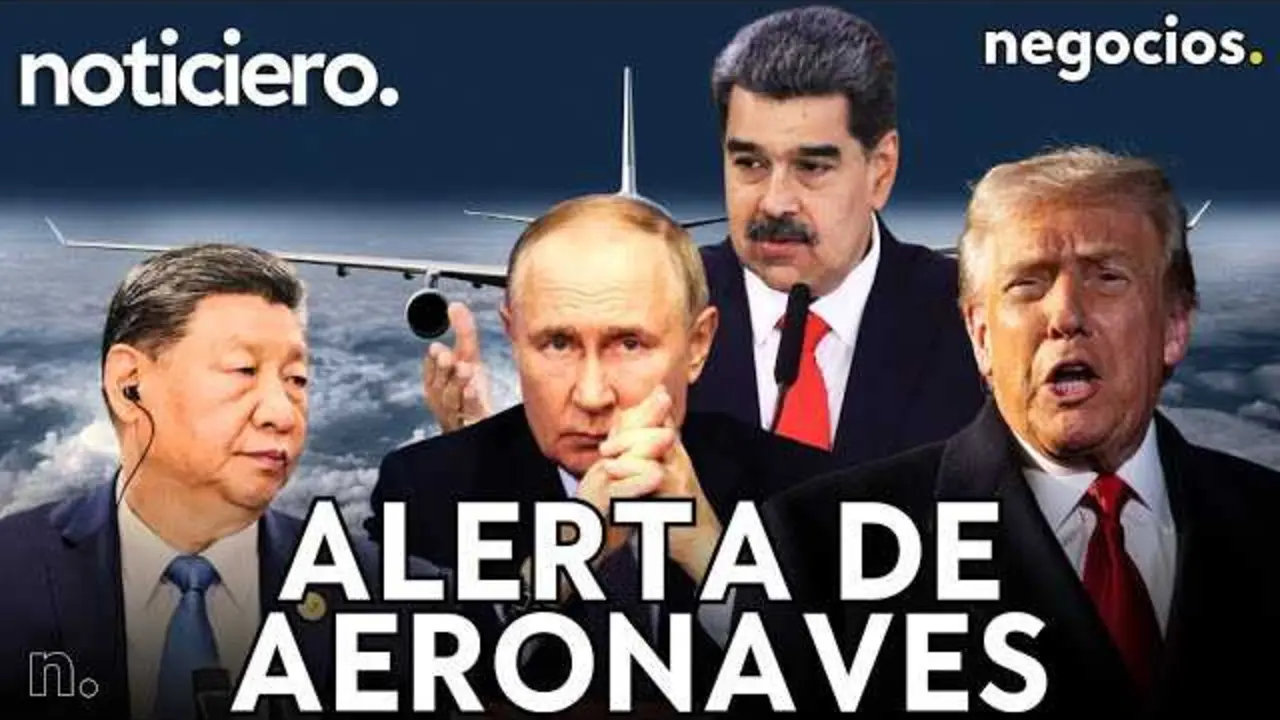 Fotografía que muestra una aeronave interceptada en espacio aéreo estadounidense, ilustrando la tensión reciente durante el movimiento presidencial de Trump.<br>                        <br>                        <br>                        <br>                      