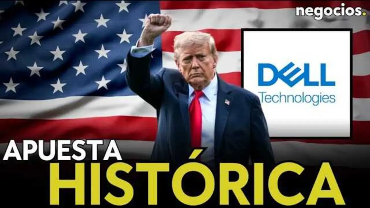 Imagen promocional del vídeo sobre la apuesta millonaria de Dell y Trump en capital privado para financiar la economía estadounidense.<br>                        <br>                        <br>                        <br>                      