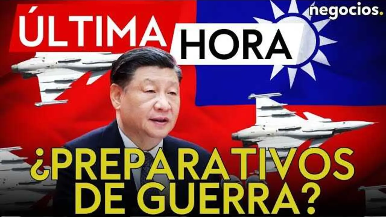 Avión militar chino sobrevuela el Estrecho de Taiwán durante ejercicios de simulacro.<br>                        <br>                        <br>                        <br>                      