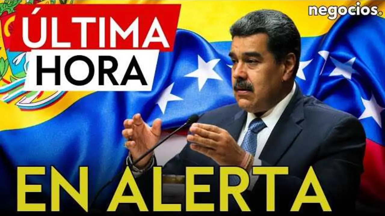 Fotografía del presidente Nicolás Maduro acompañada de elementos visuales que reflejan tensión y vigilancia.<br>                        <br>                        <br>                        <br>                      