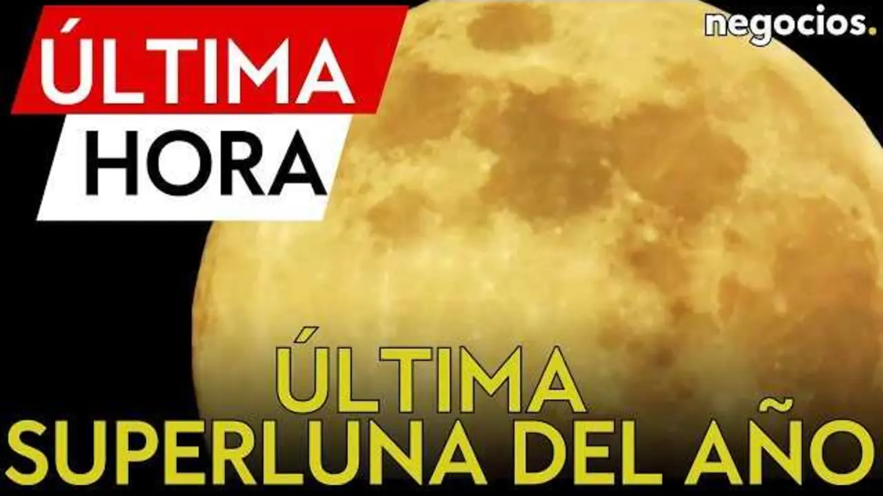 Imagen de la Luna Fría superluna captada el 5 de diciembre de 2025, mostrando un brillo extraordinario y un tamaño aparente mayor de lo habitual.<br>                        <br>                        <br>                        <br>                      