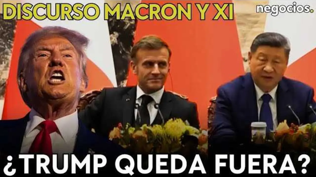 Xi Jinping y Emmanuel Macron durante su reunión en Pekín, en un momento clave para la cooperación económica entre China y Europa.<br>                        <br>                        <br>                        <br>                      