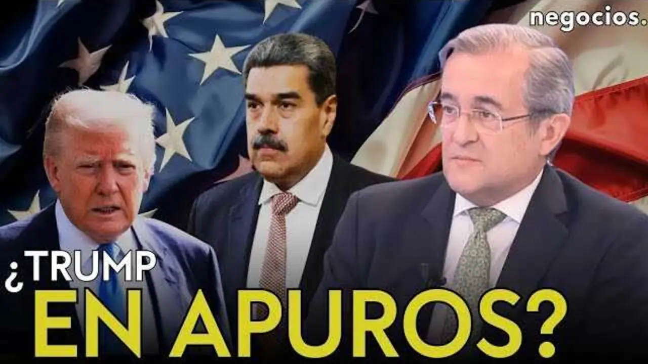 Fotografía del analista Miguel Ángel Temprano durante su entrevista en Negocios TV, junto a gráficos sobre Rusia y Ucrania.<br>                        <br>                        <br>                        <br>                      