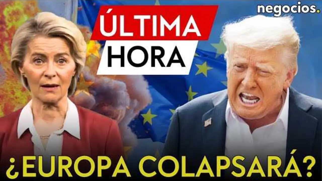Donald Trump en Mount Pocono ofreciendo un discurso donde alerta sobre la situación migratoria y energética en Europa.<br>                        <br>                        <br>                        <br>                      