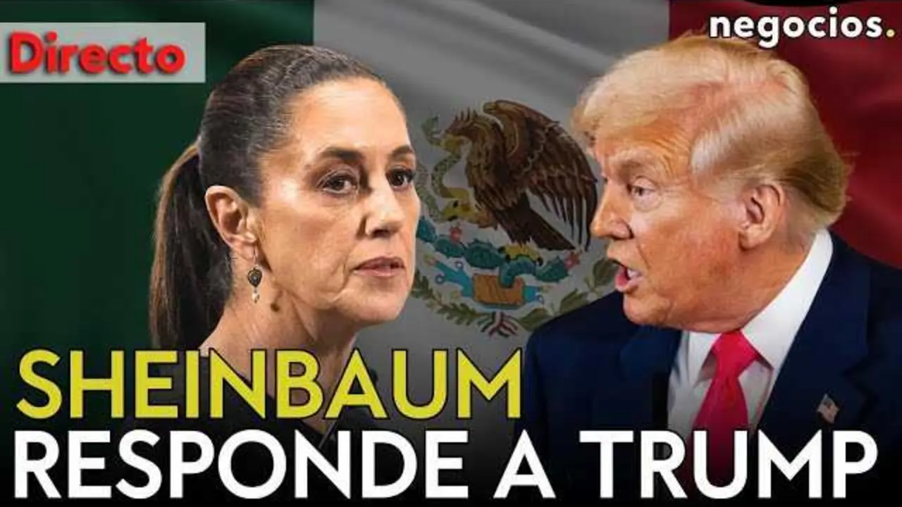 Claudia Sheinbaum en conferencia de prensa respondiendo a la amenaza de Donald Trump sobre aranceles a México<br>                        <br>                        <br>                        <br>                      