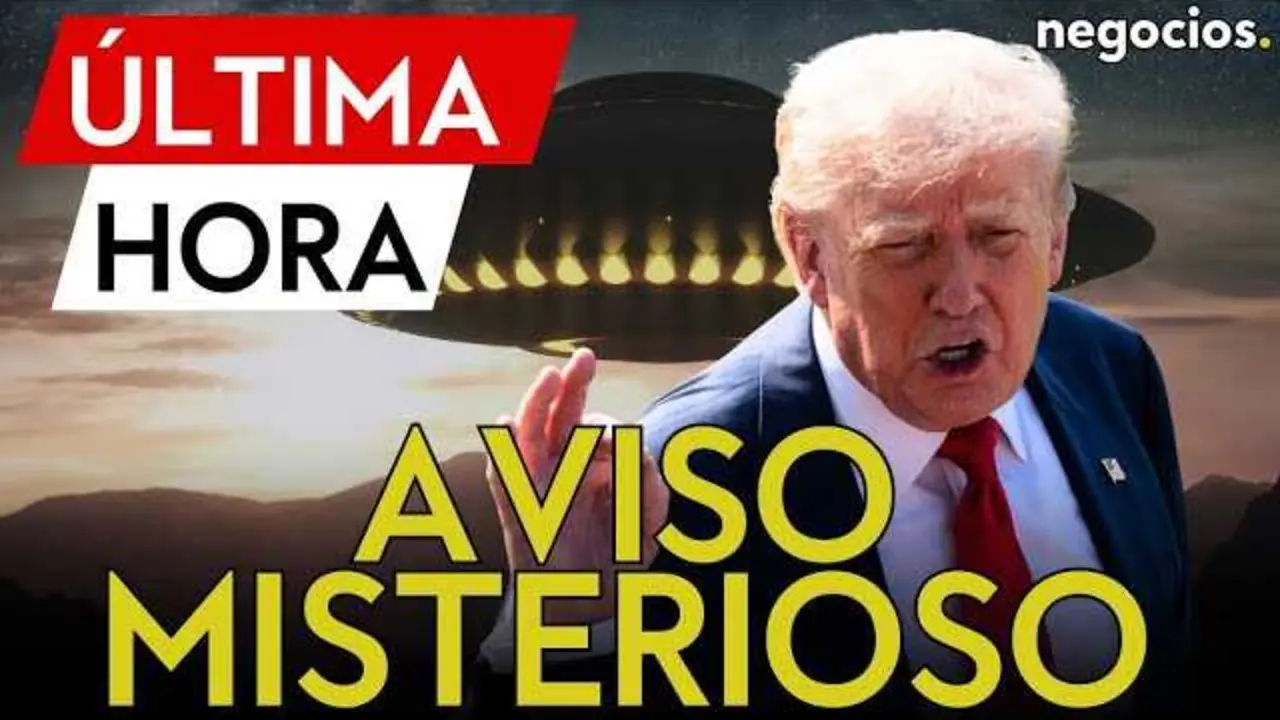 Miniatura del vídeo mostrando a Donald Trump con imágenes que sugieren información relacionada con OVNIs y desclasificación.<br>                        <br>                        <br>                        <br>                      