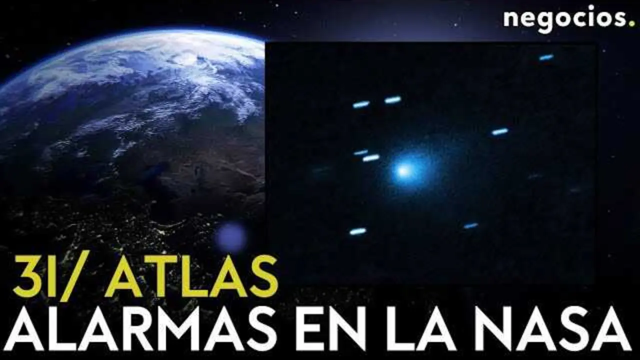 Imagen del cometa 3I/ATLAS captada por telescopio espacial mostrando actividad visible durante su acercamiento al Sistema Solar.<br>                        <br>                        <br>                        <br>                      