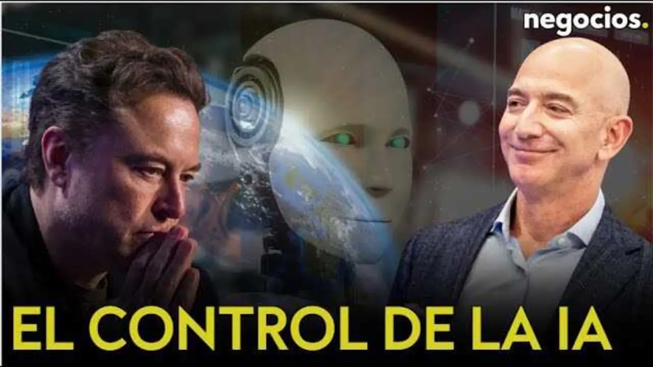 Elon Musk y Jeff Bezos representan a sus empresas, SpaceX y Blue Origin, en la carrera por la supremacía de la inteligencia artificial orbital.<br>                        <br>                        <br>                        <br>                      