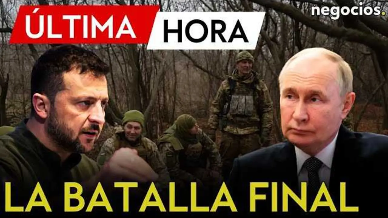 Imagen que muestra a Vladímir Putin en un discurso reciente, relacionada con la ofensiva en Donetsk.<br>                        <br>                        <br>                        <br>                      