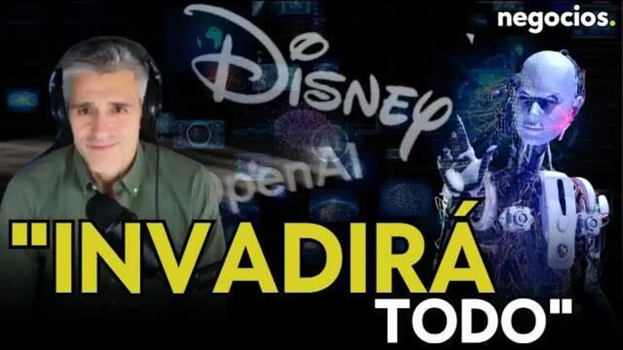 Miniatura del vídeo que muestra el logo de Disney junto al icono de OpenAI, reflejando la alianza tecnológica entre ambas compañías.<br>                        <br>                        <br>                        <br>                      
