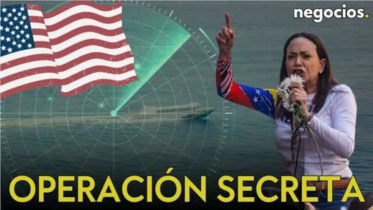 María Corina Machado en una imagen oficial durante su viaje hacia Oslo, rescatada de Venezuela en una operación encubierta respaldada por EEUU.<br>                        <br>                        <br>                        <br>                      