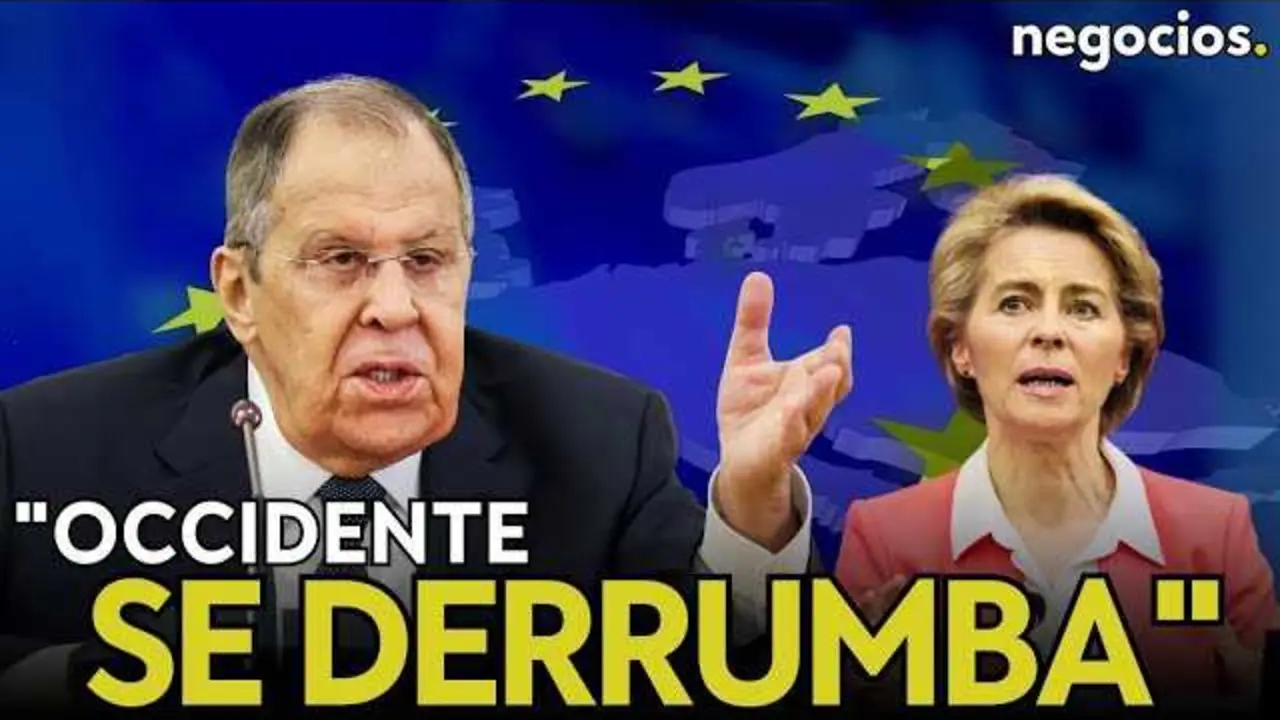 Serguéi Lavrov durante una conferencia de prensa, expresando la postura oficial de Rusia en geopolítica internacional.<br>                        <br>                        <br>                        <br>                      