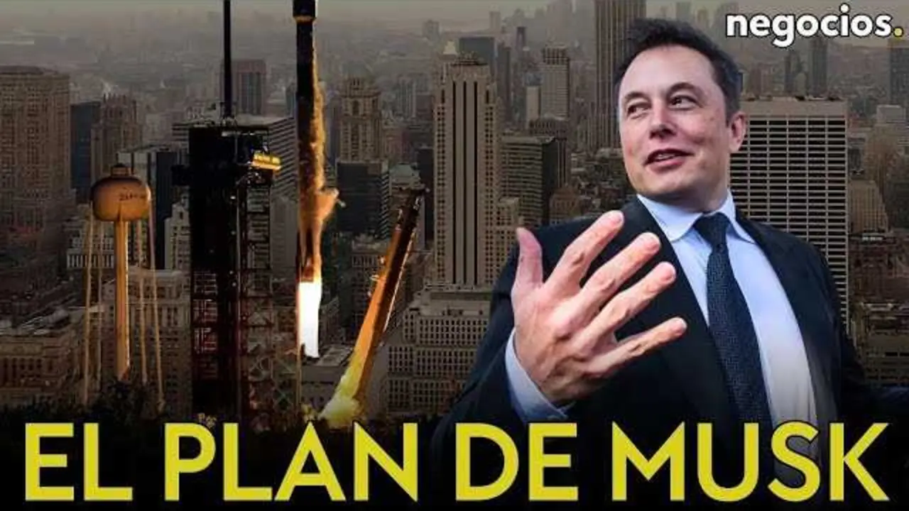 Thumbnail oficial del vídeo de Negocios TV donde se anuncia la posible salida a bolsa de SpaceX<br>                        <br>                        <br>                        <br>                      
