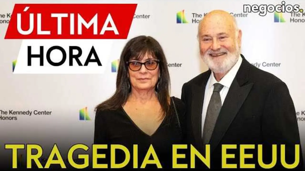 Rob Reiner en una escena de una de sus películas, junto con una imagen de la mansión en Brentwood donde ocurrieron los hechos.<br>                        <br>                        <br>                        <br>                      