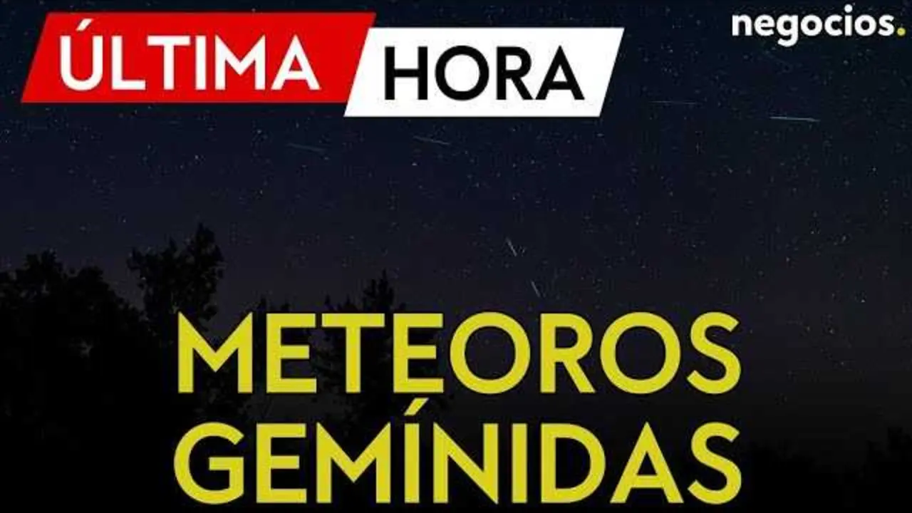 Imagen del cielo nocturno con intensas gem&iacute;nidas visibles sobre la Bah&iacute;a de San Francisco, tomadas durante la lluvia de meteoros desde California.<br>                        <br>                        <br>                        <br>                      