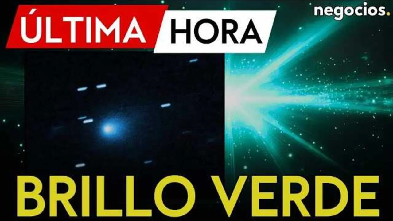 Imagen captada por el telescopio Gemini Norte mostrando el cometa 3I/ATLAS con su caracter&iacute;stico resplandor verde.<br>                        <br>                        <br>                        <br>                      
