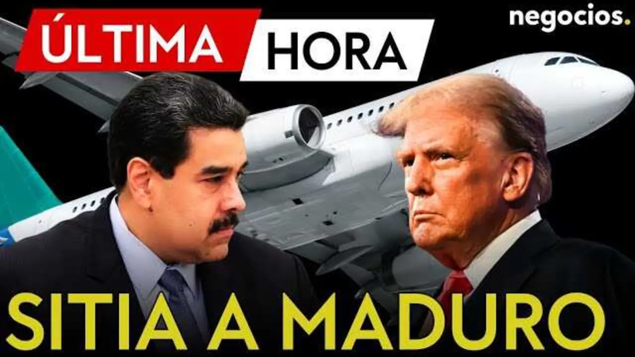 Vista del avi&oacute;n y aeropuerto como s&iacute;mbolo de la suspensi&oacute;n del vuelo de migrantes venezolanos deportados por EE.UU.<br>                        <br>                        <br>                        <br>                      