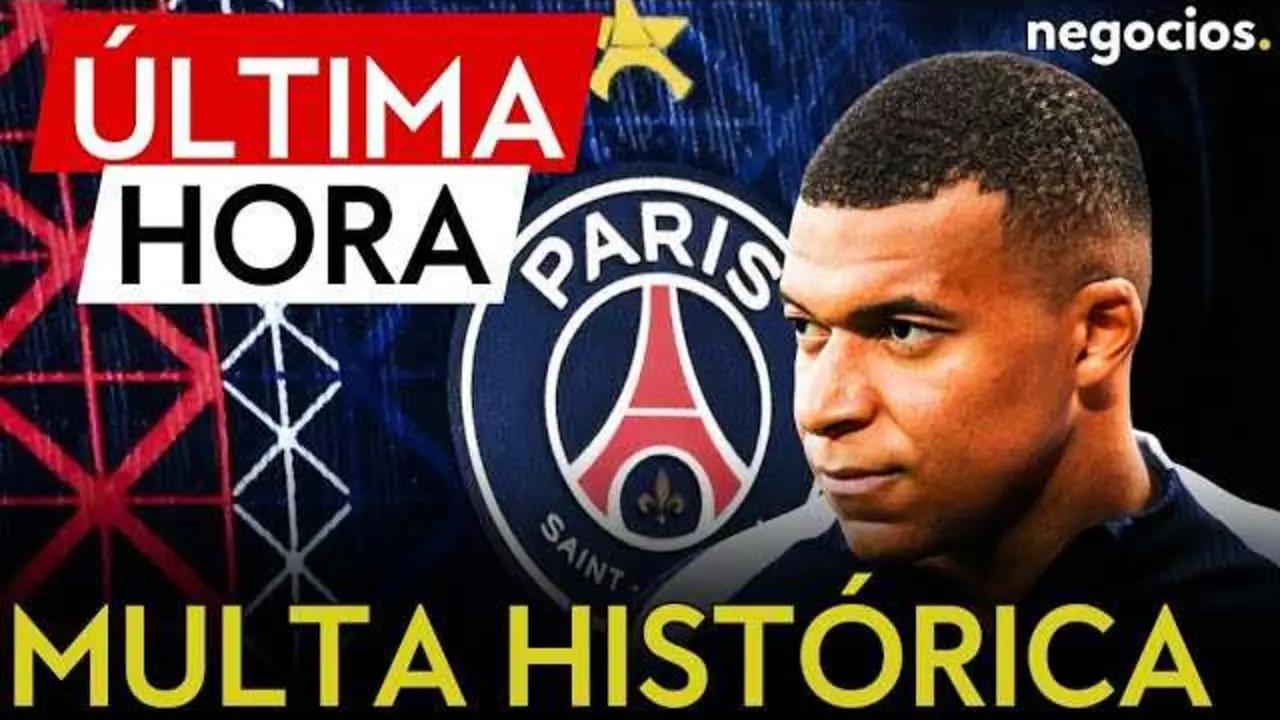 Kylian Mbapp&eacute; celebrando una victoria, mientras representa la disputa legal con PSG tras su salida al Real Madrid<br>                        <br>                        <br>                        <br>                      