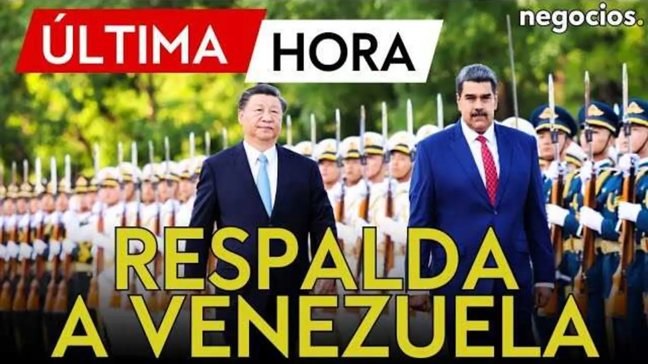 Imagen representativa del video donde se aborda el respaldo de China a Venezuela frente al bloqueo de EE.UU.<br>                        <br>                        <br>                        <br>                      