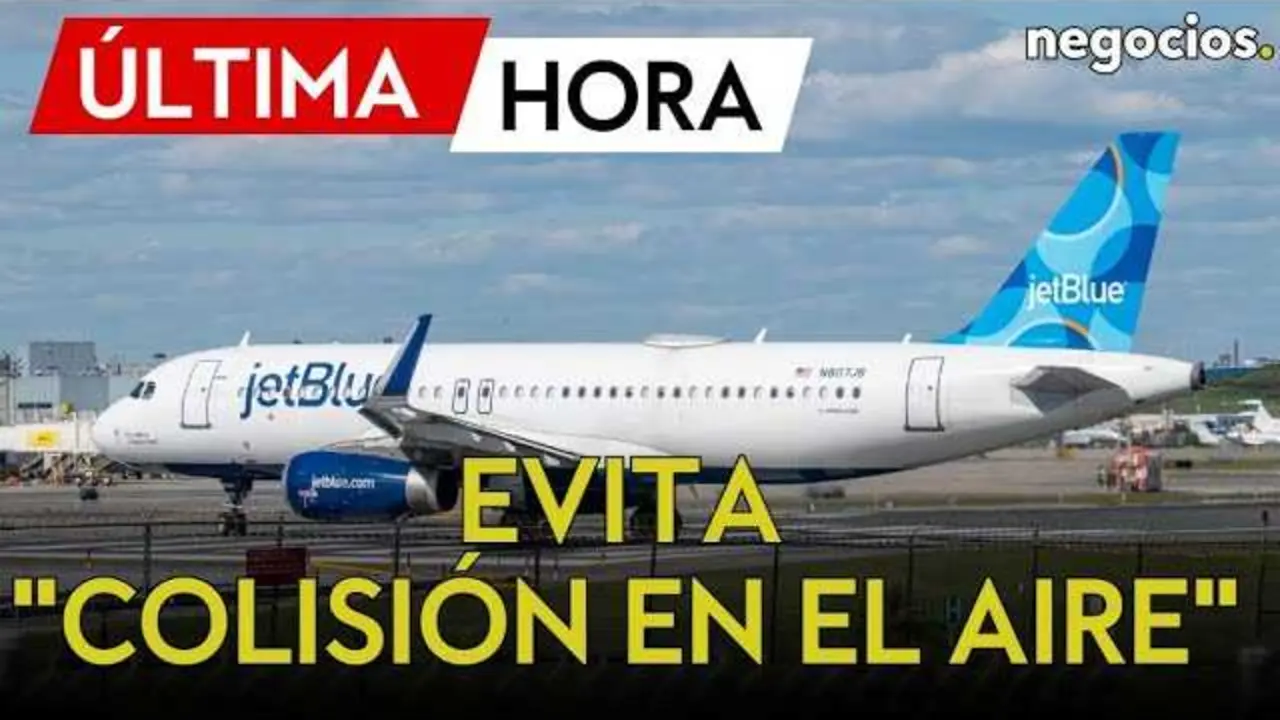 Fotograf&iacute;a del vuelo de JetBlue justo antes de la maniobra evasiva en un cielo despejado sobre el Caribe.<br>                        <br>                        <br>                        <br>                      
