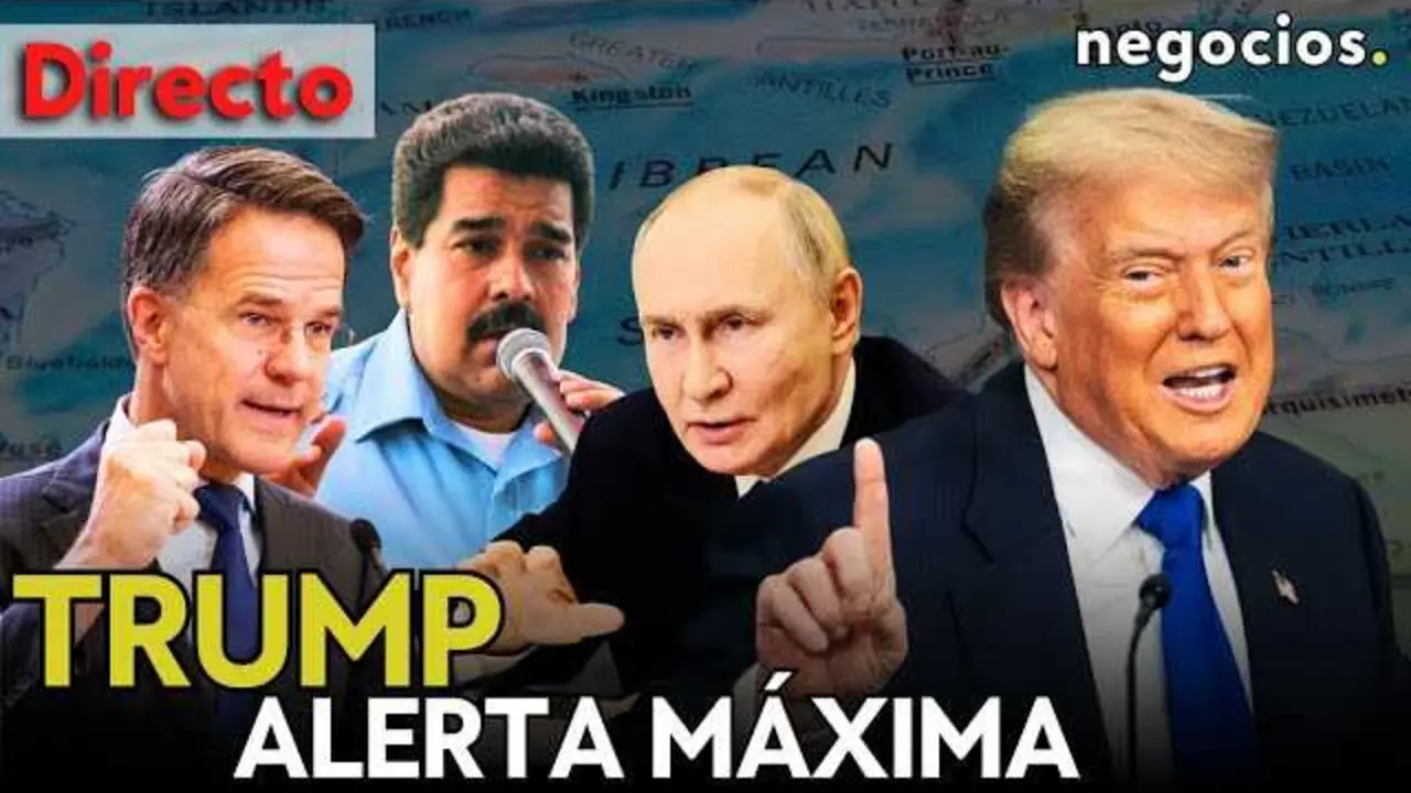 Imagen ilustrativa del bloqueo naval en aguas de Venezuela con presencia de flota estadounidense.<br>                        <br>                        <br>                        <br>                      