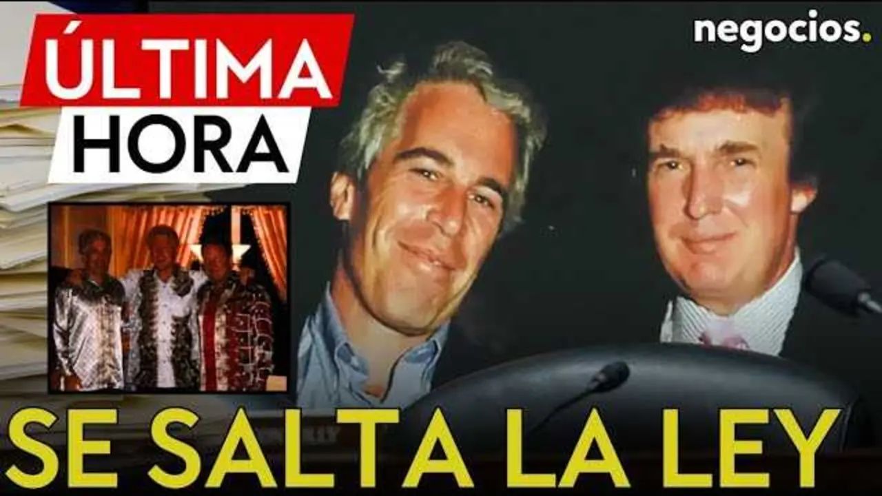 Captura de pantalla del v&iacute;deo en YouTube sobre los archivos retenidos de Epstein bajo la administraci&oacute;n Trump<br>                        <br>                        <br>                        <br>                      