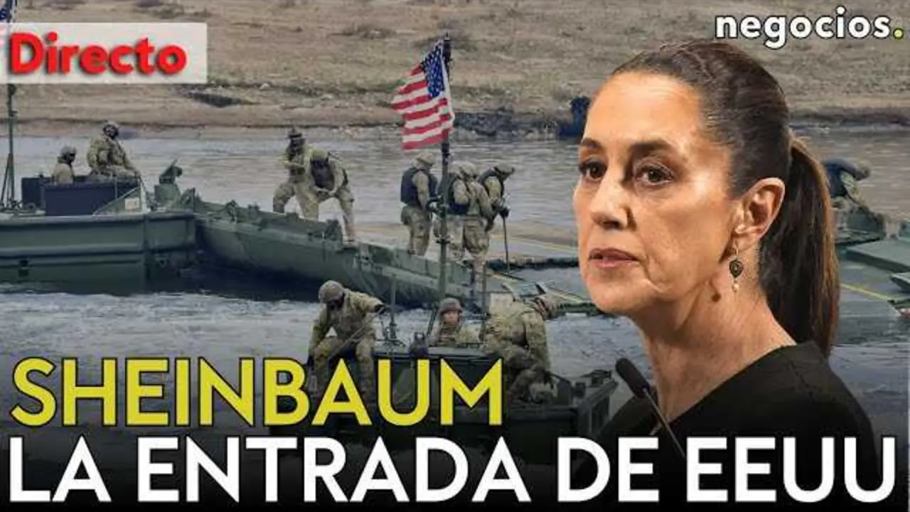 Claudia Sheinbaum durante su conferencia de prensa donde explic&oacute; la solicitud al Senado mexicano para permitir la entrada de militares estadounidenses.<br>                        <br>                        <br>                        <br>                      