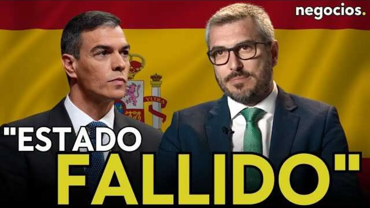 Retrato del periodista Lorenzo Ram&iacute;rez durante la entrevista en Negocios TV, con gr&aacute;ficos econ&oacute;micos de fondo.<br>                        <br>                        <br>                        <br>                      