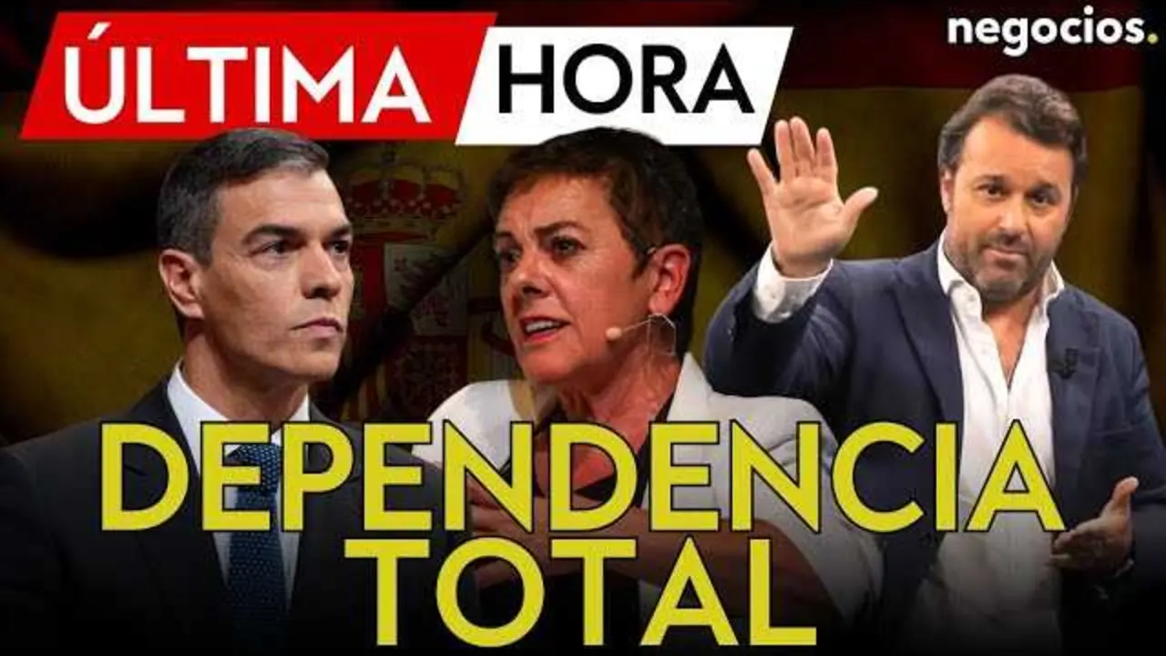 Pedro S&aacute;nchez en rueda de prensa junto a representantes de EH Bildu tras acordar la pr&oacute;rroga del escudo social para 2026.<br>                        <br>                        <br>                        <br>                      