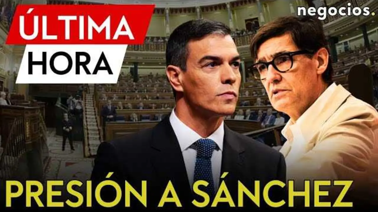 Salvador Illa durante una rueda de prensa marcando distancia entre el PSC y el PSOE frente a temas de corrupci&oacute;n<br>                        <br>                        <br>                        <br>                      