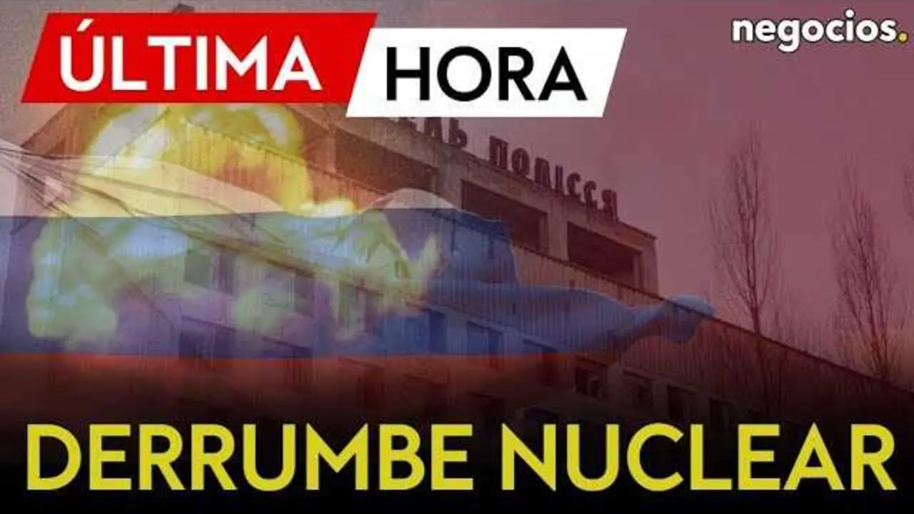 Vista a&eacute;rea de la estructura met&aacute;lica del Nuevo Confinamiento Seguro en la central nuclear de Chern&oacute;bil, mostrando los da&ntilde;os recientes tras ataques con drones.<br>                        <br>                        <br>                        <br>                      