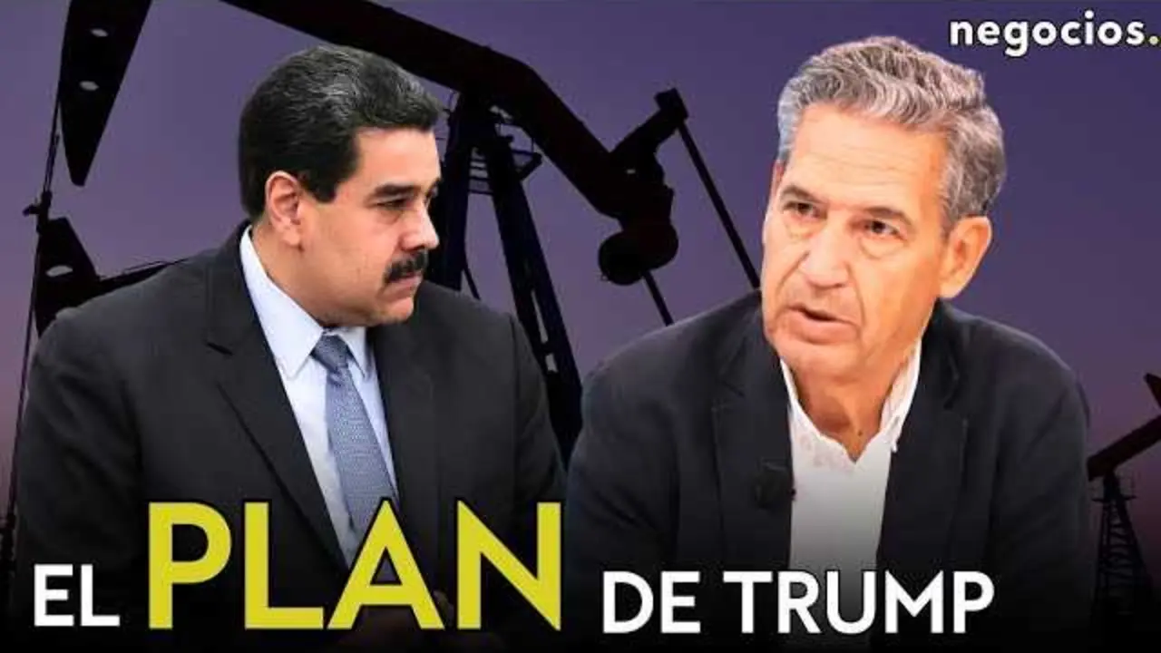 Imagen promocional del video de Negocios TV sobre la estrategia de EE.UU. contra Venezuela enfocada en el bloqueo petrolero<br>                        <br>                        <br>                        <br>                      