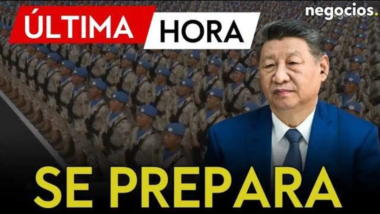 Mapa digital exhibido por CCTV mostrando simulaciones de combate del Ej&eacute;rcito Popular de Liberaci&oacute;n chino cerca de M&eacute;xico, Cuba y Taiw&aacute;n.<br>                        <br>                        <br>                        <br>                      