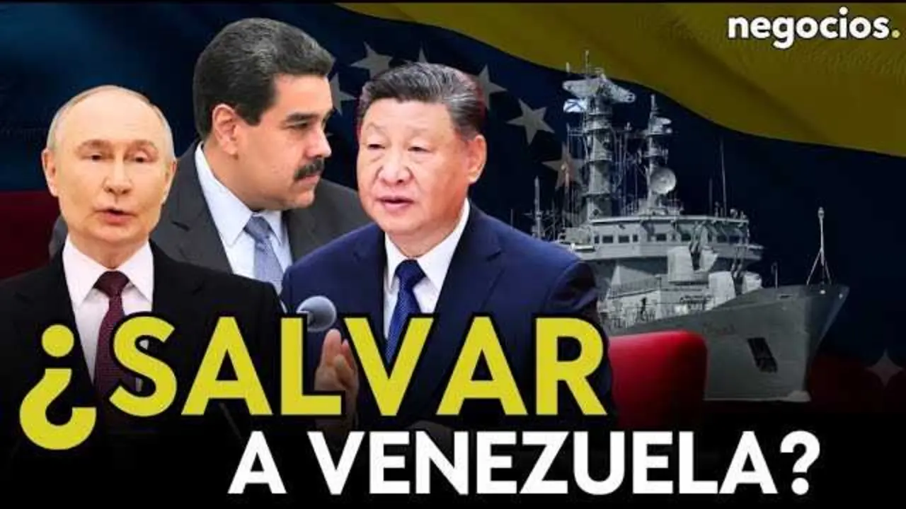 Captura del v&iacute;deo de Negocios TV sobre la presi&oacute;n naval y la situaci&oacute;n geopol&iacute;tica en Venezuela.<br>                        <br>                        <br>                        <br>                      