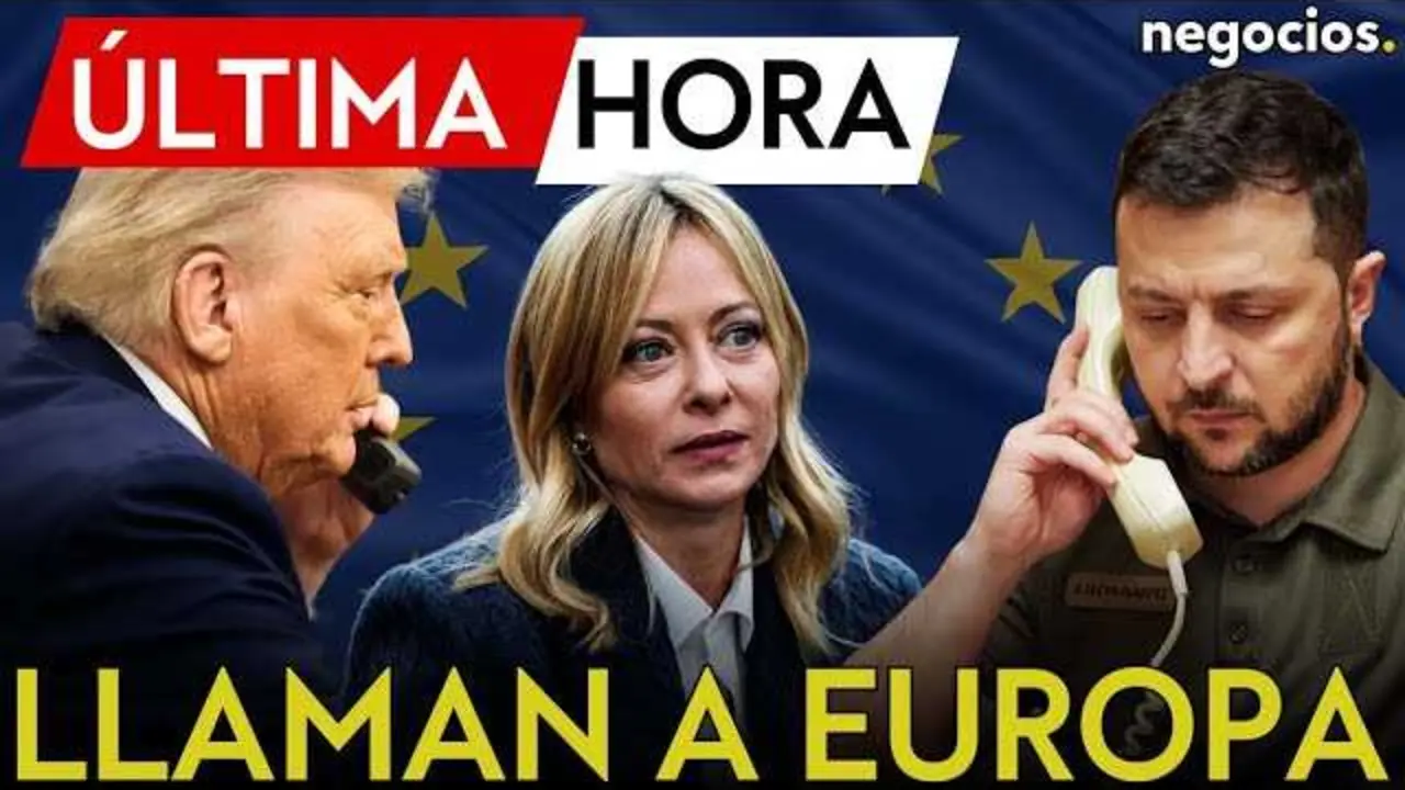 Trump y Zelensky en la llamada multilateral con l&iacute;deres europeos para negociar la paz en Ucrania<br>                        <br>                        <br>                        <br>                      