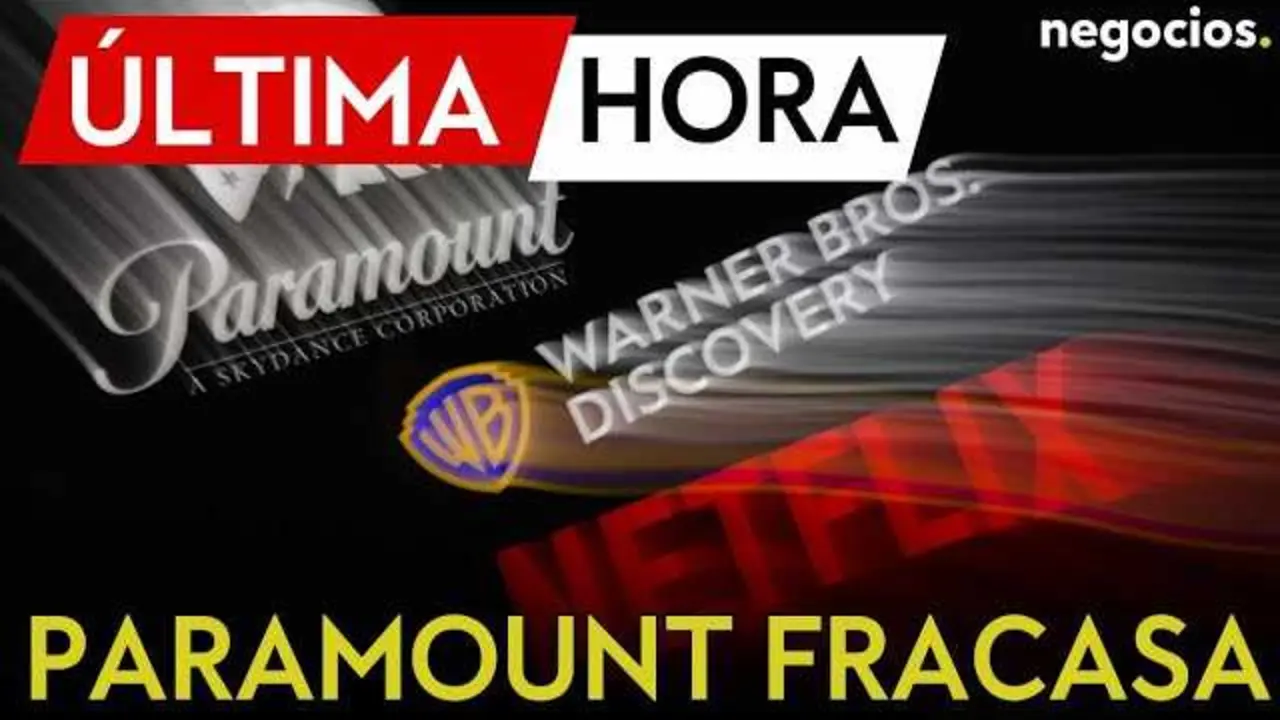 Imagen ilustrativa de los logos de Paramount y Warner Bros. Discovery en un fondo corporativo<br>                        <br>                        <br>                        <br>                      