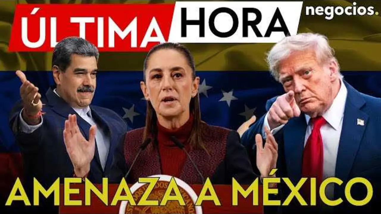 Captura del video de Negocios TV donde se discuten las tensiones entre Estados Unidos, Venezuela y M&eacute;xico.<br>                        <br>                        <br>                        <br>                      