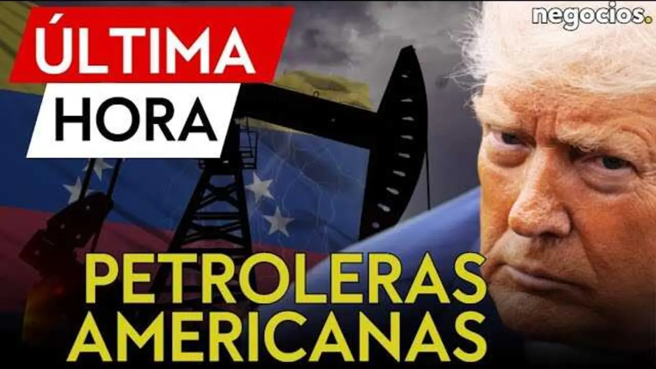 Fotograf&iacute;a del expresidente Donald Trump durante una conferencia, con la bandera estadounidense de fondo, ilustrando sus declaraciones sobre el plan para Venezuela.<br>                        <br>                        <br>                        <br>                      