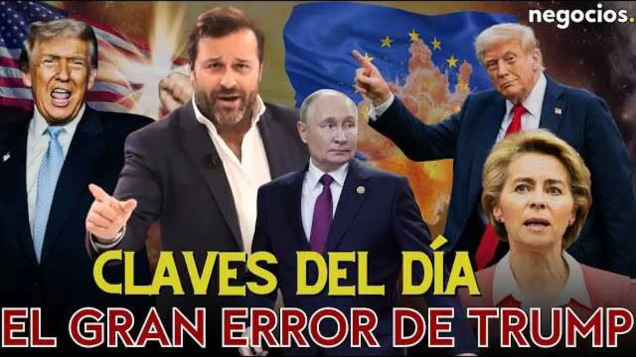 Thumbnail del v&iacute;deo mostrando un montaje con Donald Trump y s&iacute;mbolos de la OTAN, reflejando la tensi&oacute;n y fractura analizada.<br>                        <br>                        <br>                        <br>                      