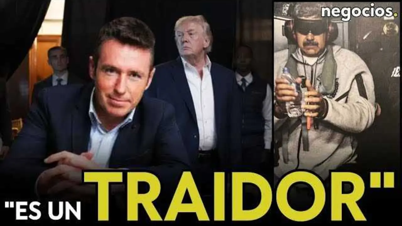 Captura de pantalla de Nicol&aacute;s Maduro durante la cobertura en Negocios TV sobre su supuesta captura pactada con Estados Unidos.<br>                        <br>                        <br>                        <br>                      