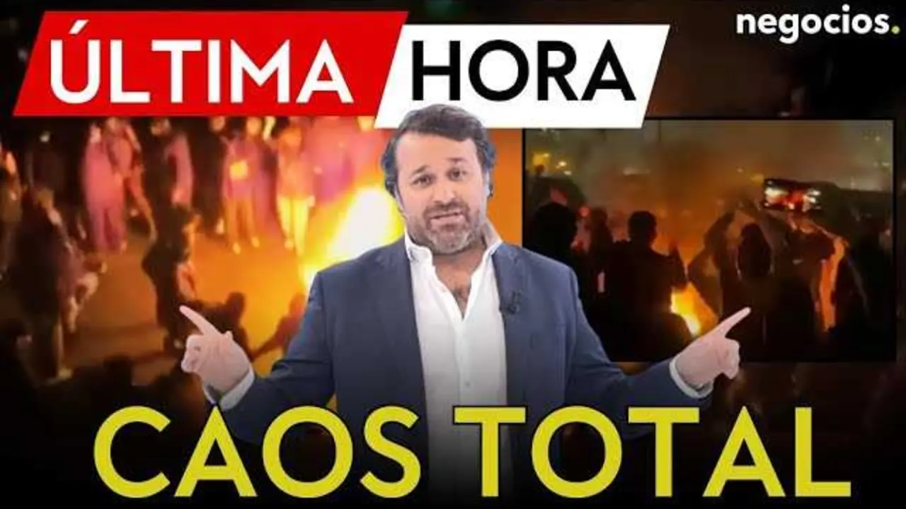 Manifestantes iran&iacute;es en medio de las protestas antigubernamentales bajo un ambiente tenso y represivo.<br>                        <br>                        <br>                        <br>                      