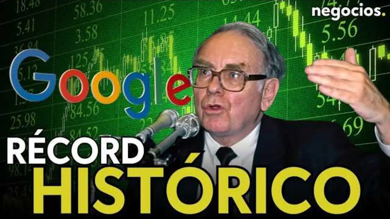 Gr&aacute;fico ilustrativo del crecimiento burs&aacute;til de Alphabet con referencia a su marca de 4 billones de d&oacute;lares y avances en inteligencia artificial.<br>                        <br>                        <br>                        <br>                      