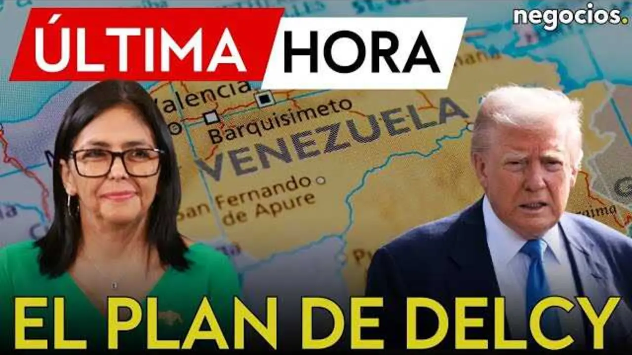 Delcy Rodr&iacute;guez durante un mensaje oficial en medio de la crisis pol&iacute;tica en Venezuela<br>                        <br>                        <br>                        <br>                      