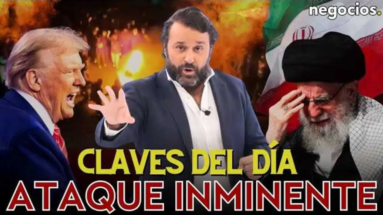 Miniatura del v&iacute;deo que muestra un montaje con elementos simbolizando el conflicto en Ir&aacute;n, la Reserva Federal y la econom&iacute;a europea.<br>                        <br>                        <br>                        <br>                      