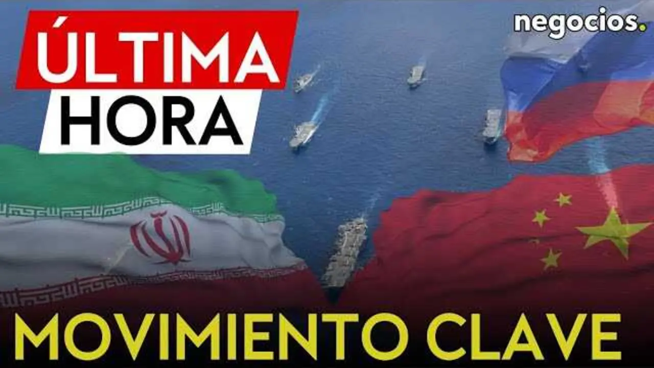 Imagen del ejercicio naval conjunto previsto entre Ir&aacute;n, China y Rusia en aguas del sur de &Aacute;frica<br>                        <br>                        <br>                        <br>                      