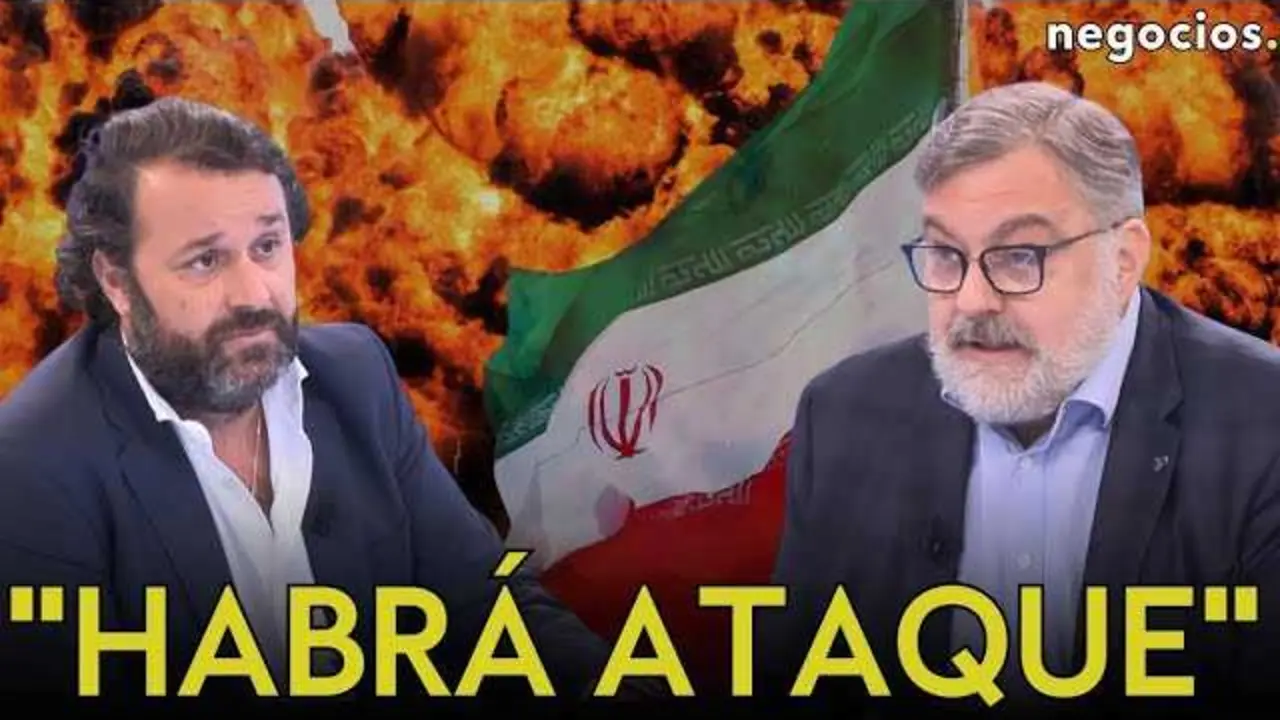 Gustavo de Ar&iacute;stegui durante la entrevista en Negocios TV sobre la crisis en Ir&aacute;n y las tensiones geopol&iacute;ticas.<br>                        <br>                        <br>                        <br>                      