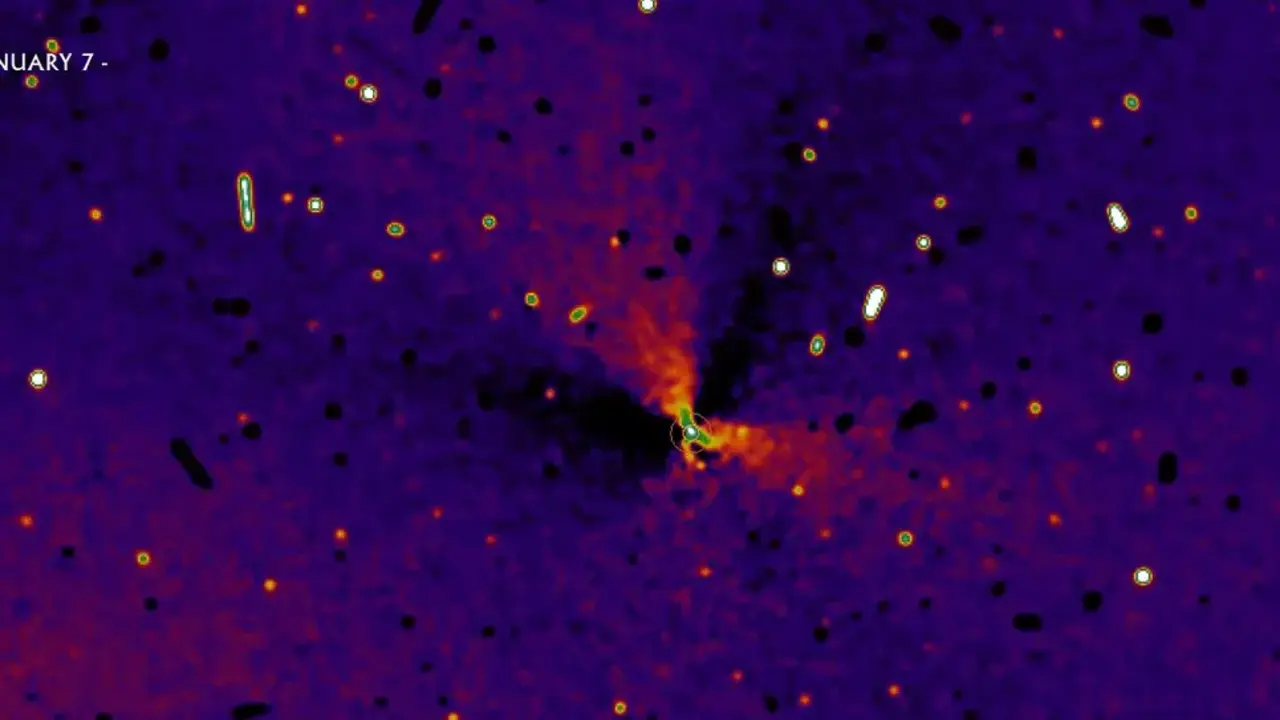 El objeto interestelar 3I/ATLAS desconcierta con tres mini-jets sim&eacute;tricos. Avi Loeb