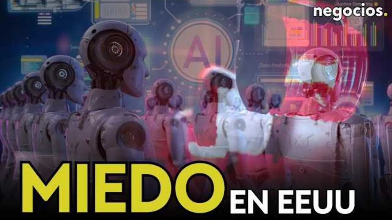 Gr&aacute;fico ilustrativo con los &iacute;ndices del mercado de bonos de EE.UU. sobre un fondo tecnol&oacute;gico representando la inteligencia artificial.<br>                        <br>                        <br>                        <br>                      