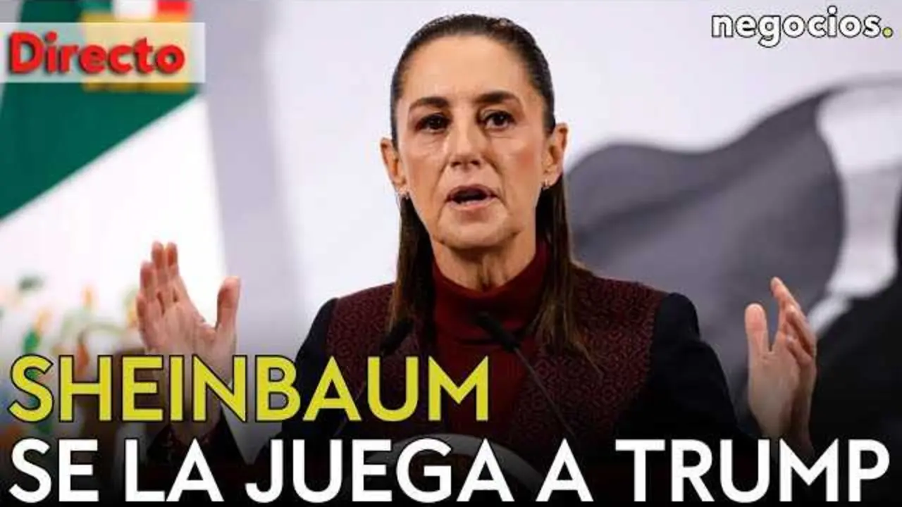 Claudia Sheinbaum en rueda de prensa mientras se desarrollan tensiones diplom&aacute;ticas con Estados Unidos sobre ayuda a Cuba.<br>                        <br>                        <br>                        <br>                      