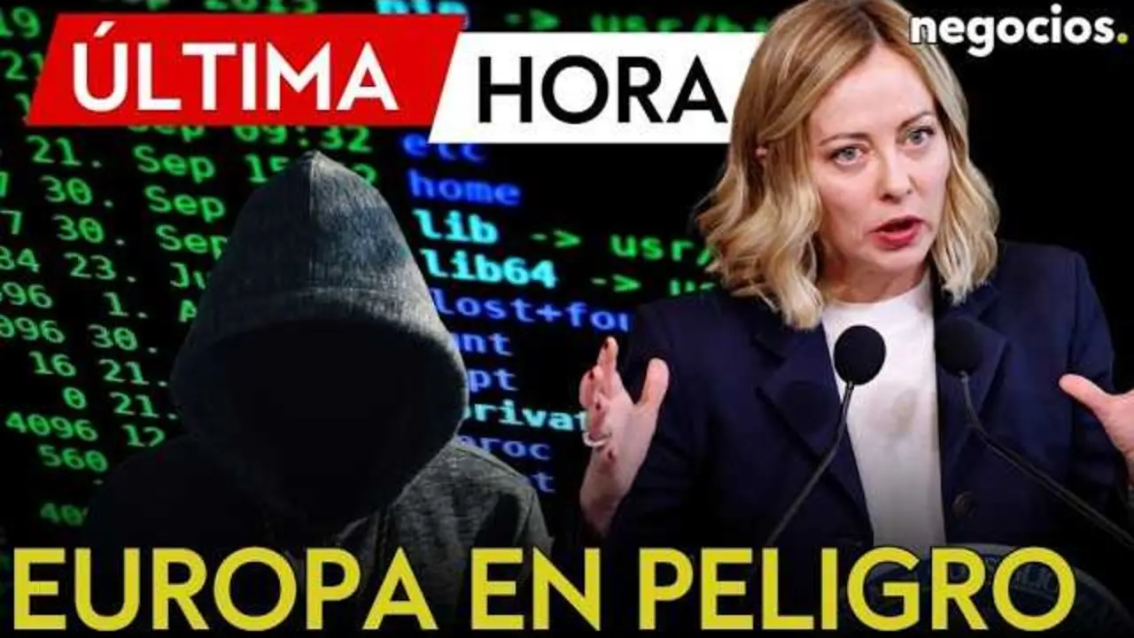 Captura en miniatura del v&iacute;deo sobre el ciberataque a sedes diplom&aacute;ticas y los Juegos Ol&iacute;mpicos Mil&aacute;n-Cortina 2026, difundido por Negocios TV.<br>                        <br>                        <br>                        <br>                      